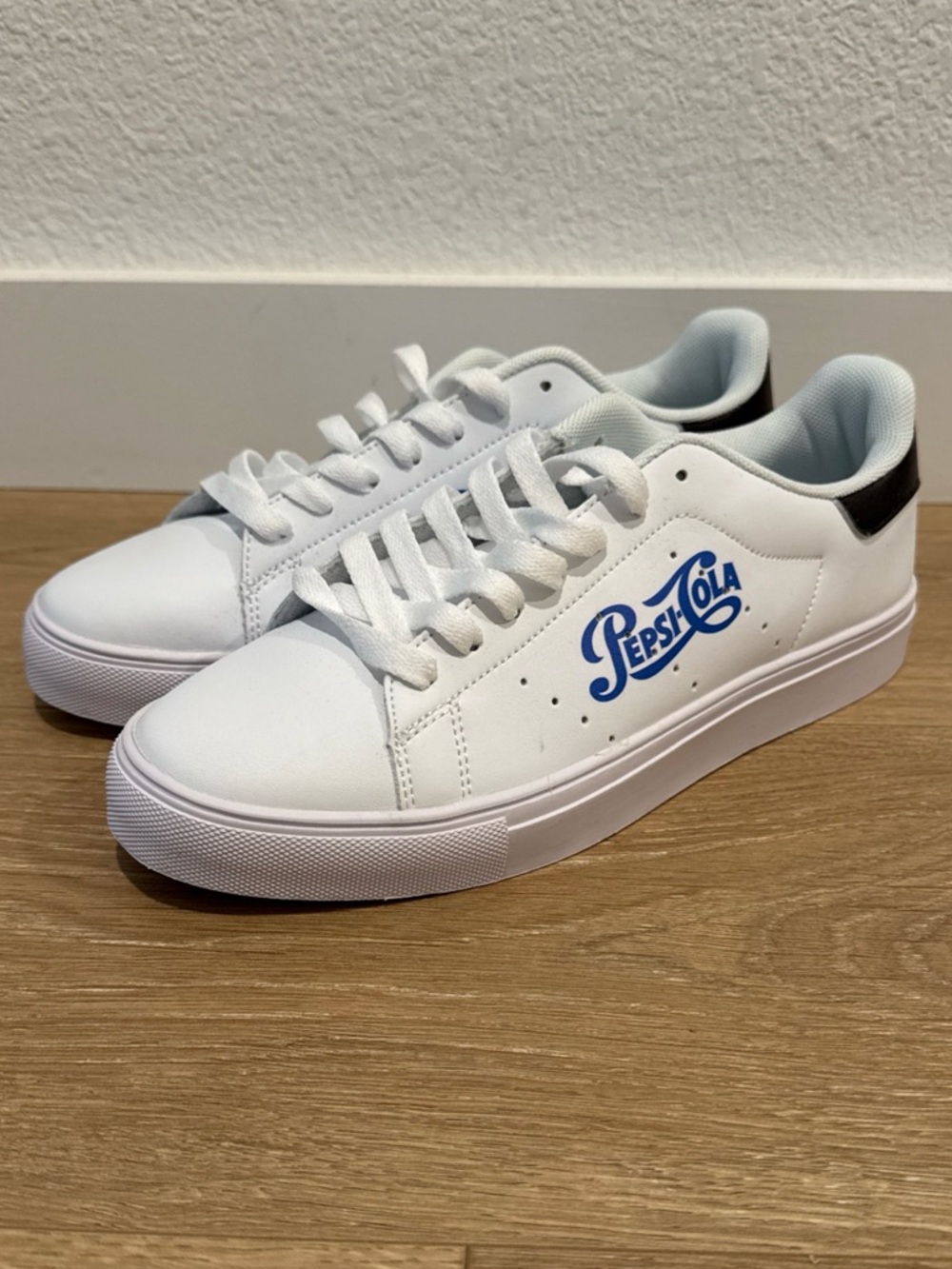 NEW Pepsi Cola White And Blue Sneakers Shoes Women’s Size 8.5 Never Worn